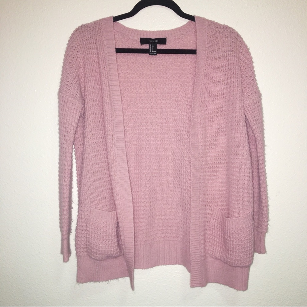 SALE Pink Knit Cardigan